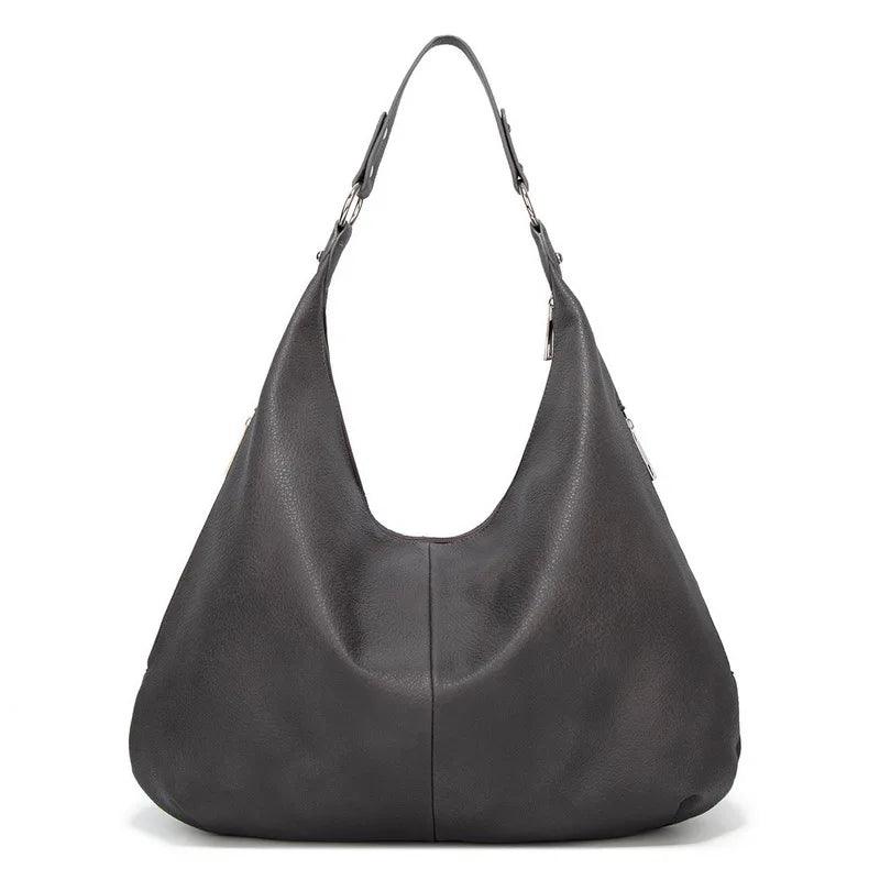 bags : Schoudertas met Veel Opbergruimte - Camel in Grijs 48cm*34cm van Pantino