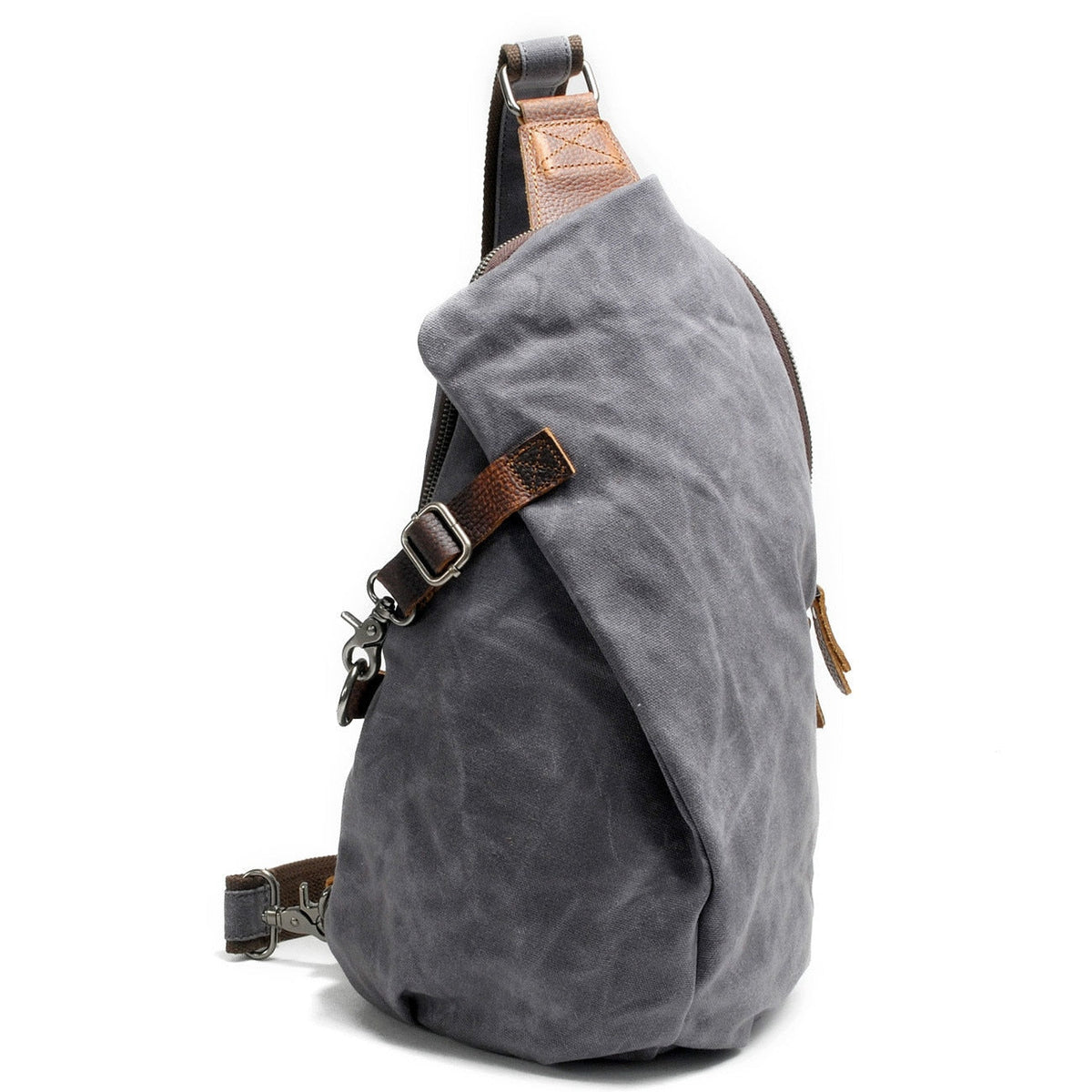 bags : Crossbody tas voor dames, zwart leer, verstelbare riem, ideaal voor dagelijks gebruik in Grijs van Pantino