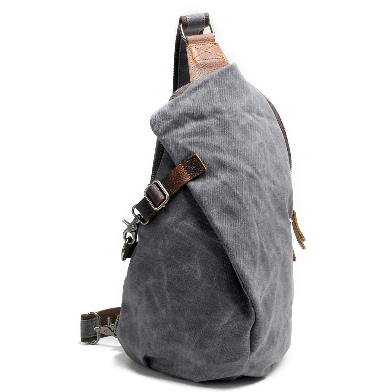 bags : Crossbody tas voor dames, zwart leer, verstelbare riem, ideaal voor dagelijks gebruik in Grijs van Pantino