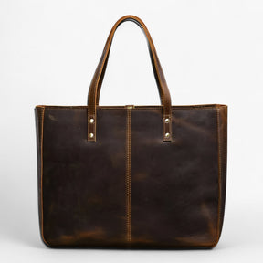 bags : Tote Bag Dames - Vintage Leren Tas - Grote Capaciteit in van Pantino