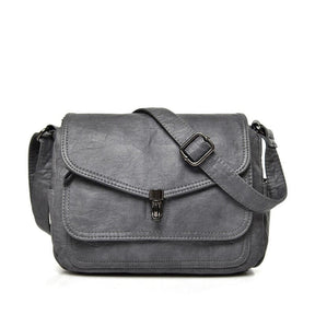 bags : Crossbody Tas Dames Retro Zwart - The Carolina Bag Polyester in Retro Grijs van Pantino