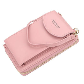 bags : Crossbody Fashion Handtas Leer - Zwart in van Pantino