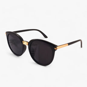 Sunglasses : Zonnebril Dames Zwart - Vintage Leren Zonnebrillen UV400 - Stijl & Bescherming in van Pantino