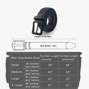 Belt : Canvas Riem - Elegant en Comfortabel voor Elke Outfit - Mat Zwart in van Pantino