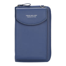 bags : Crossbody Fashion Handtas Leer - Zwart in Donker blauw van Pantino
