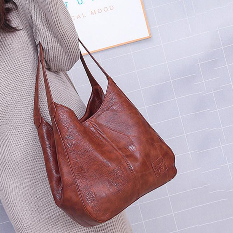 bags : Leren Schouderhandtas Dames - Dagelijks Comfortabel Design - PU-Leer in van Pantino