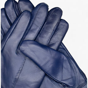 Leather Gloves : Handschoenen Blauw - Luxe Leren - Warmte en Elegantie in van Pantino