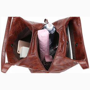 bags : Leren Schouderhandtas Dames - Dagelijks Comfortabel Design - PU-Leer in van Pantino