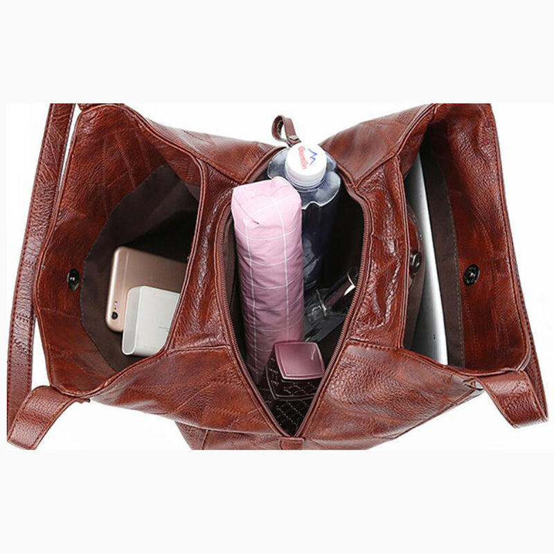 bags : Leren Schouderhandtas Dames - Dagelijks Comfortabel Design - PU-Leer in van Pantino