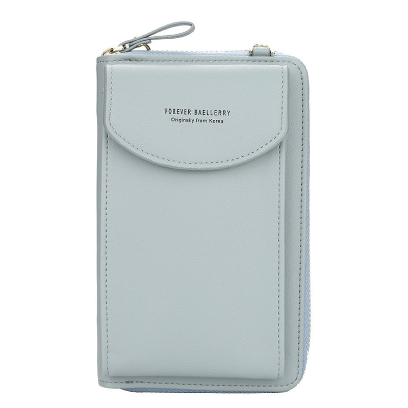 bags : Trendy Crossbody Handtas - Fashion & Comfort - Ruim en Elegant in Licht blauw van Pantino