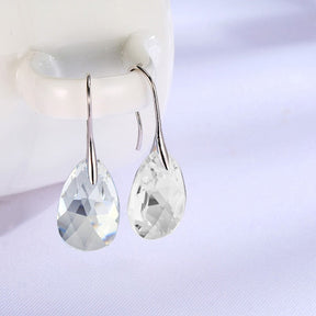 Earrings : Oorbellen Dames Zilver - Teardrop Kristal in van Pantino