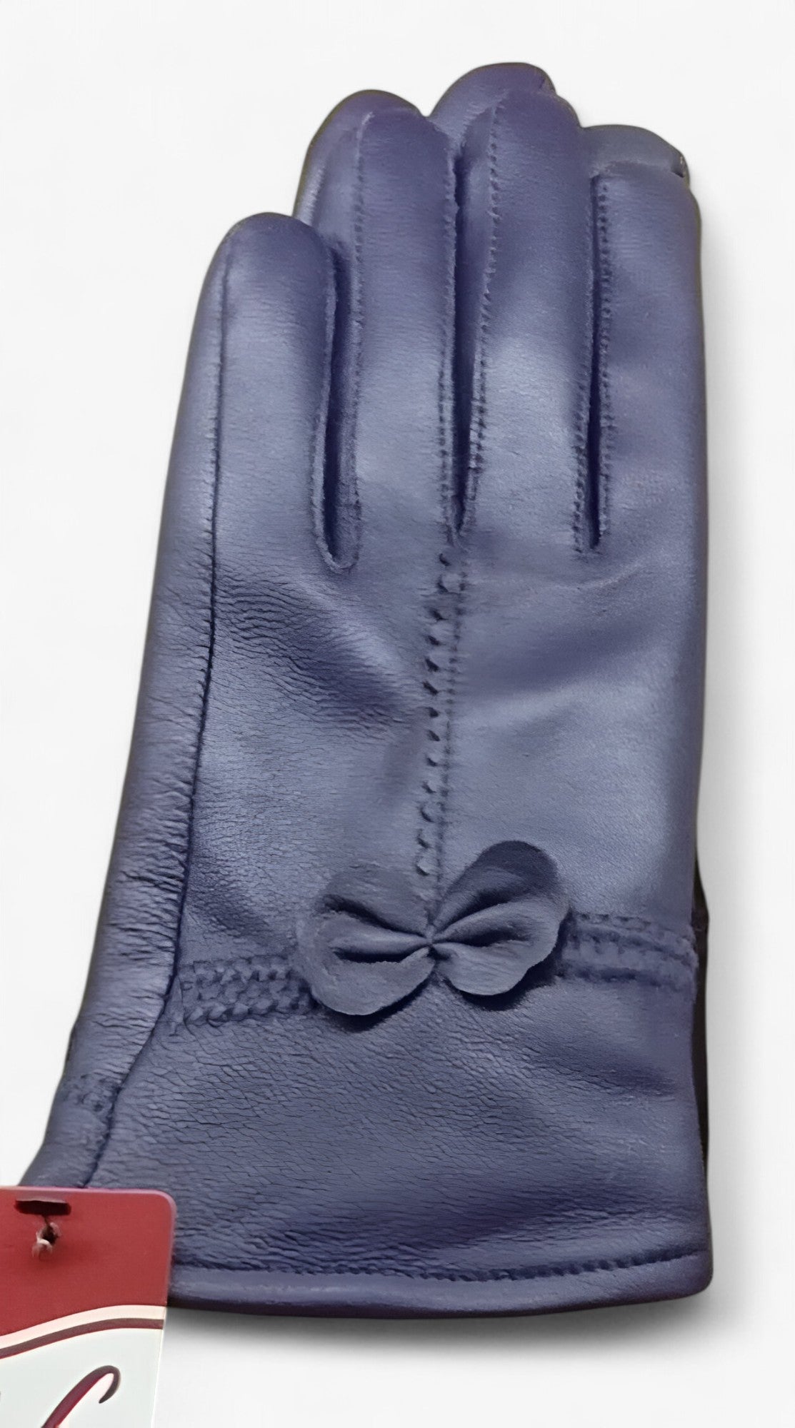 Leather Gloves : Handschoenen Blauw - Luxe Leren - Warmte en Elegantie in Marineblauw Één maat van Pantino