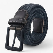 Belt : Canvas Riem - Elegant en Comfortabel voor Elke Outfit - Mat Zwart in mat zwart van Pantino