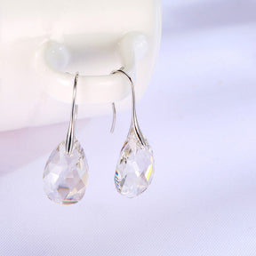 Earrings : Oorbellen Dames Zilver - Teardrop Kristal in van Pantino
