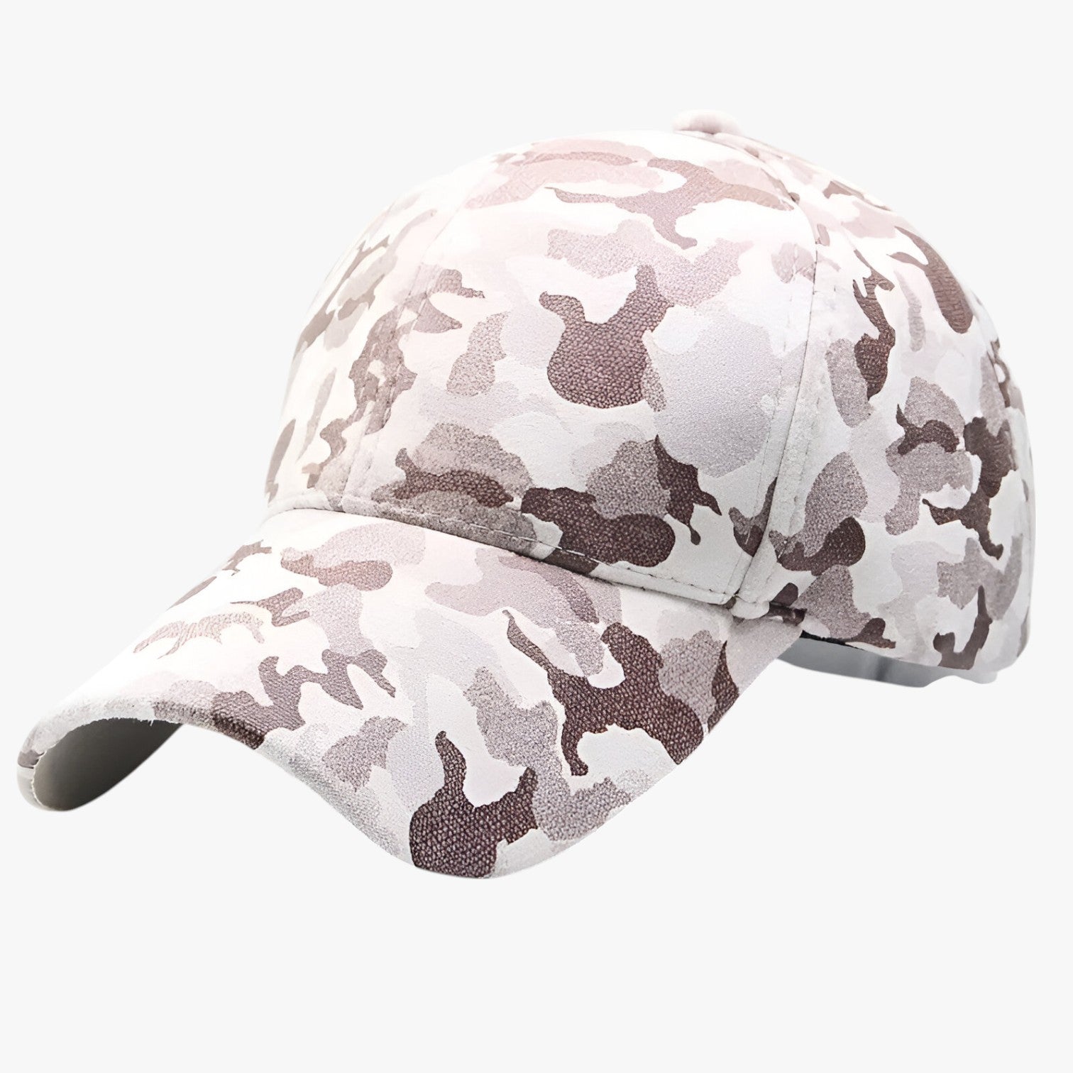 Baseball Cap : Baseballpet Zwart - Elegant en Comfortabel - Camouflage Suède voor Elke Look in van Pantino