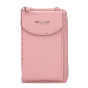 bags : Trendy Crossbody Handtas - Fashion & Comfort - Ruim en Elegant in Roze van Pantino