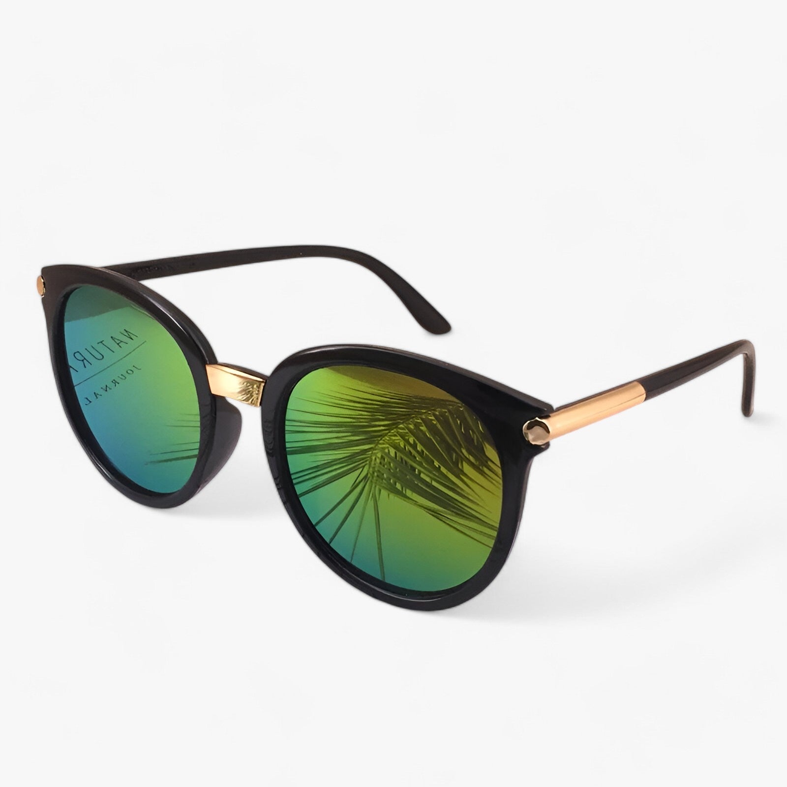Sunglasses : Zonnebril Dames Zwart - Vintage Leren Zonnebrillen UV400 - Stijl & Bescherming in van Pantino