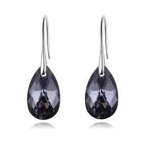 Earrings : Oorbellen Dames Zilver - Teardrop Kristal in Kristal SINI van Pantino