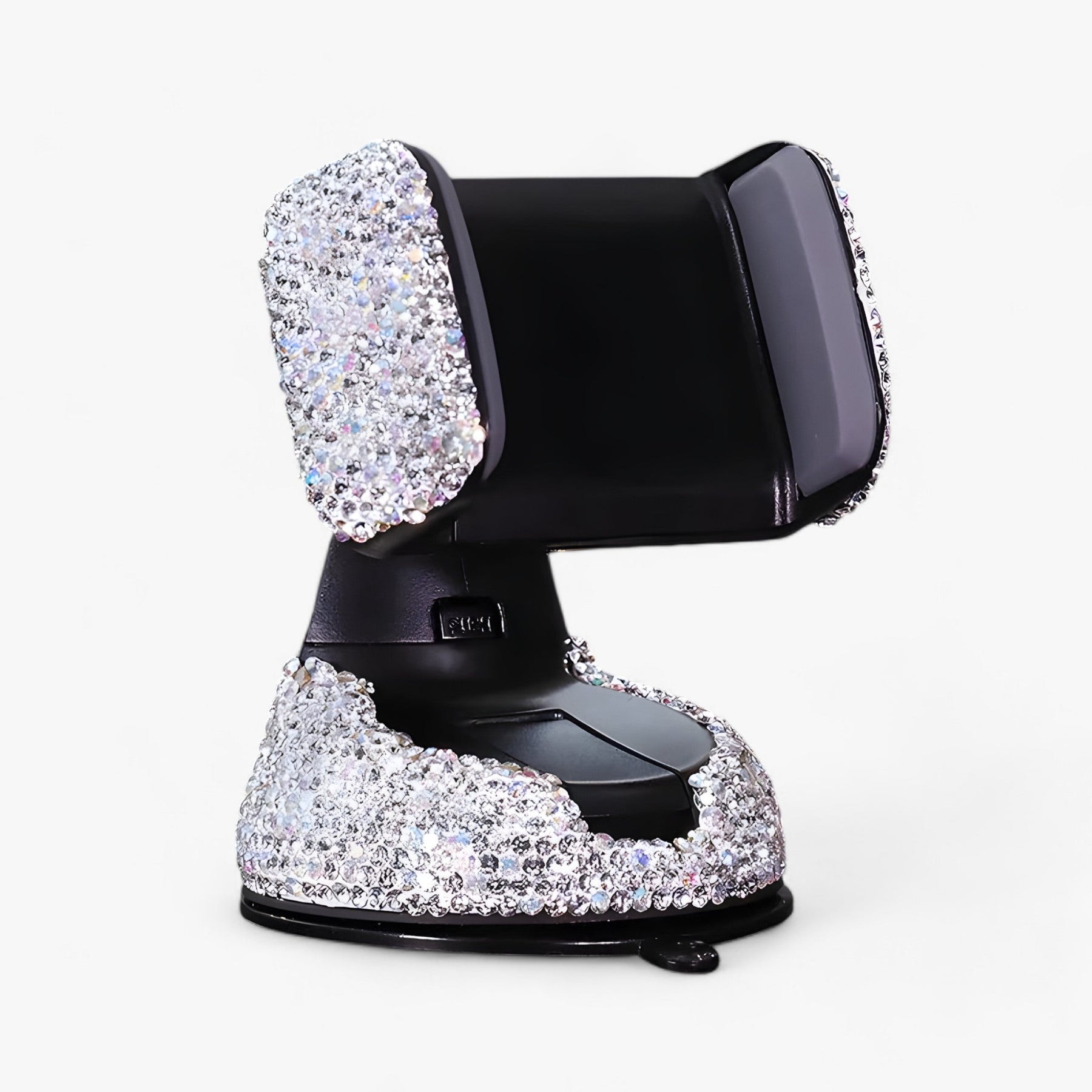 Car Phone Holder : Auto-Handyhouder van Strass - Elegant 360° voor Dashboard, Raam en Ventilatierooster - Paars in Wit van Pantino