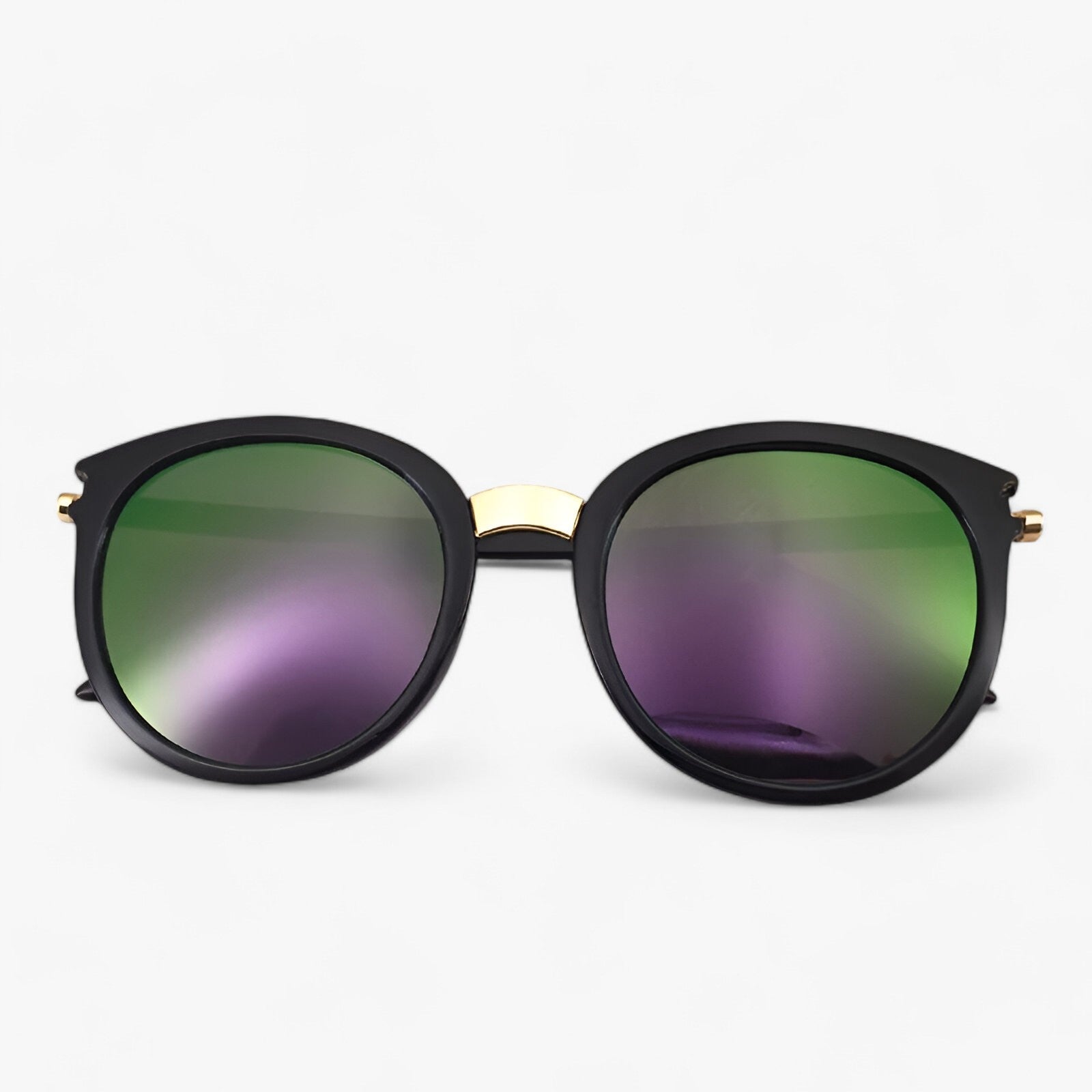Sunglasses : Zonnebril Dames Zwart - Vintage Leren Zonnebrillen UV400 - Stijl & Bescherming in van Pantino