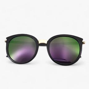 Sunglasses : Zonnebril Dames Zwart - Vintage Leren Zonnebrillen UV400 - Stijl & Bescherming in van Pantino