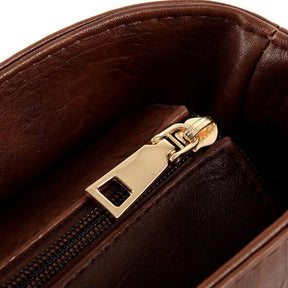bags : Leren Schoudertas voor Dames Leer - Wijn Rood in van Pantino