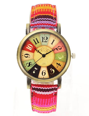 watches : Horloge Paars - Benny Watch - Retro in van Pantino