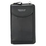 Crossbody Fashion Handtasche Leder - Schwarz