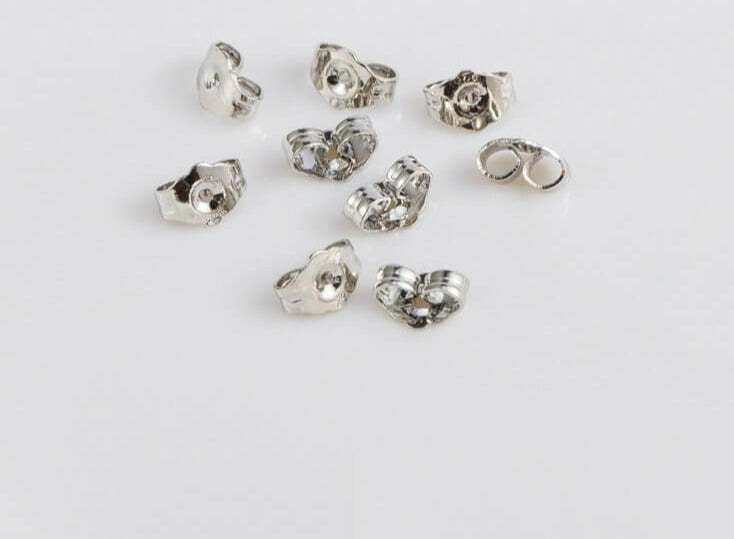 Earring Backs : Oorbellen Achterstopper - Zilver in Rhodium van Pantino