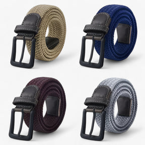 Belt : Canvas Riem - Elegant en Comfortabel voor Elke Outfit - Mat Zwart in van Pantino