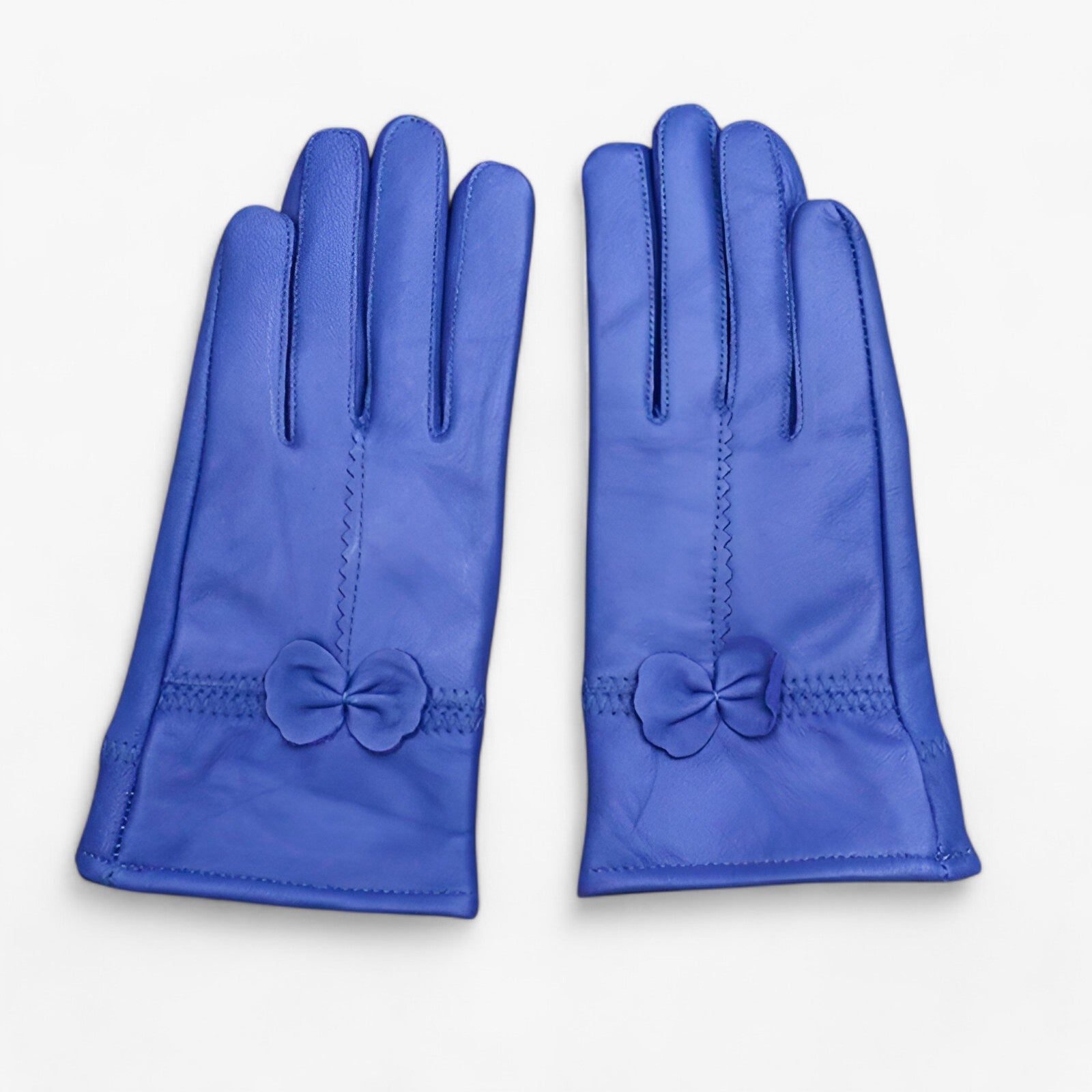 Leather Gloves : Handschoenen Blauw - Luxe Leren - Warmte en Elegantie in van Pantino