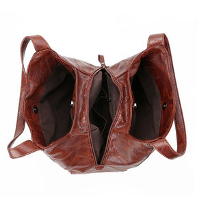 bags : Leren Schouderhandtas Dames - Dagelijks Comfortabel Design - PU-Leer in van Pantino