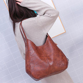 bags : Leren Schouderhandtas Dames - Dagelijks Comfortabel Design - PU-Leer in van Pantino