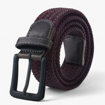Belt : Canvas Riem - Elegant en Comfortabel voor Elke Outfit - Mat Zwart in bruin van Pantino