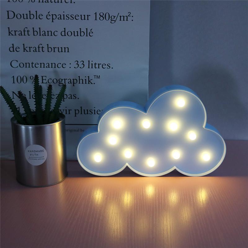 3D Wolk & Maan LED Nachtlampje – Zachte Sfeerverlichting voor het Slapengaan