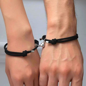 Bracelet : Magnetisch Koppelarmbandje 2 Stuks - Verbonden Liefde Cadeau - RVS in van Pantino