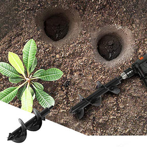 home & garden : Grondboor voor Boormachine - GardenFeel - Universeel - Ø 60mm - Zwart Staal in van Pantino