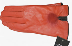 Gloves : Handschoenen Chocolade - Warme Leren - Luxe en Stijl in kameel One Size van Pantino