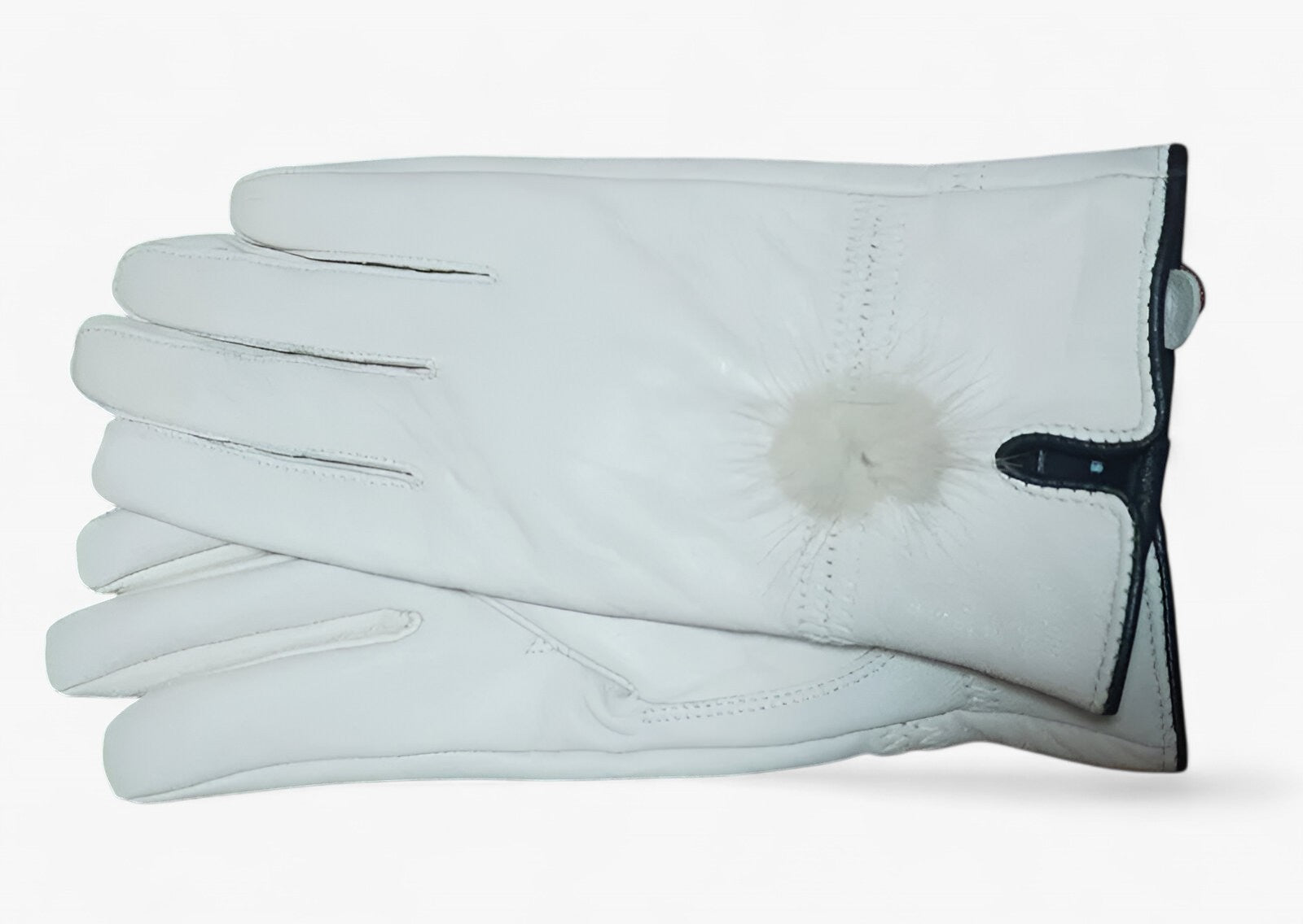 Gloves : Handschoenen Chocolade - Warme Leren - Luxe en Stijl in Beige One Size van Pantino