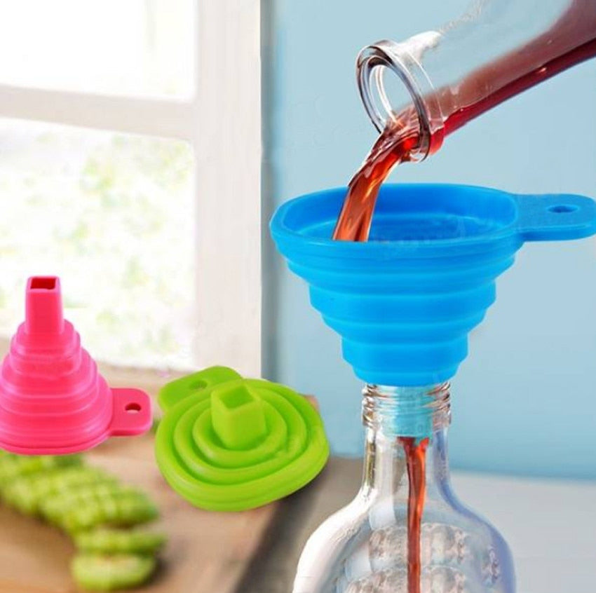 home & garden : Opvouwbare Trechter - Handige Tool voor in de Keuken - Blauw in Blauw van Pantino
