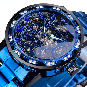 watches : Heren Horloge Goudkleurig Staal - Luxe Quartz Polshorloge met Verstelbare Stalen Band in van Pantino