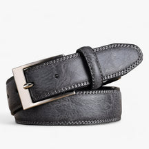 Belt : Jeans Heren Bruin - Stijlvolle Jeansriem Canvas in Grijs van Pantino