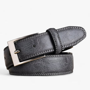 Belt : Jeans Heren Bruin - Stijlvolle Jeansriem Canvas in Grijs van Pantino