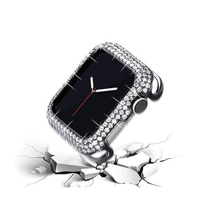 Smartwatch Case : Apple Watch Bandje Diamond Hoes - Roségoud - Roestvrij Staal - Vrouwen in van Pantino
