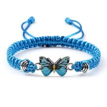 Bracelet : Armband Dames Donkerblauw - Liefdevolle Vlinder in Donkerblauw van Pantino