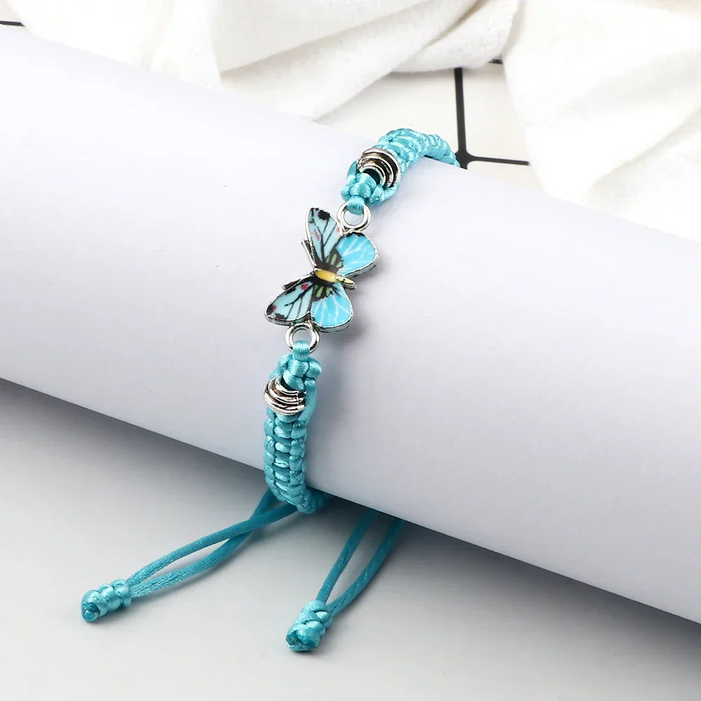 Bracelet : Armband Dames Donkerblauw - Liefdevolle Vlinder in van Pantino