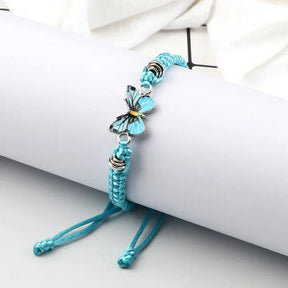 Bracelet : Armband Dames Donkerblauw - Liefdevolle Vlinder in van Pantino