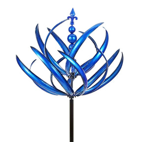 home & garden : Metalen Windmolen Sculptuur Rood - Tuin Decoratief Kunst - Metaal in Blauw van Pantino