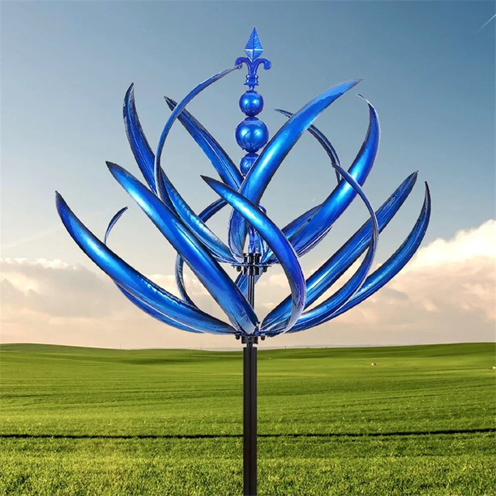 home & garden : Metalen Windmolen Sculptuur Rood - Tuin Decoratief Kunst - Metaal in van Pantino