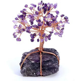 Ornements Feng Shui bonsaï homme améthyste - Quartz rose